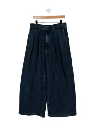 Pre-owned Levi's High-rise Wide Leg Jeans In Blue