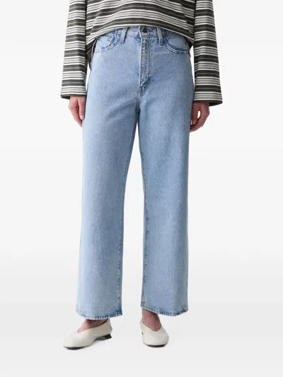 Levi's High-waisted Straight-leg Jeans In Blue