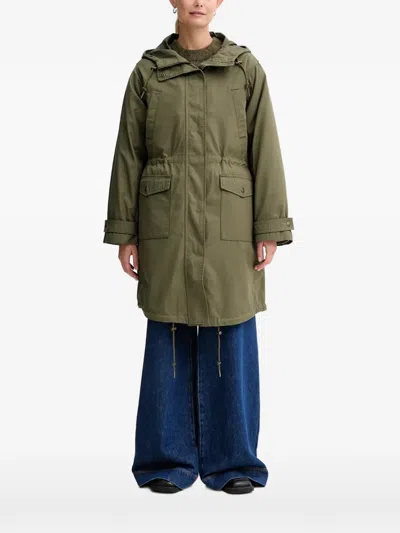 Levi's Hooded Coat In Green