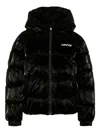 Levi's Hooded Puffer Jacket In Black