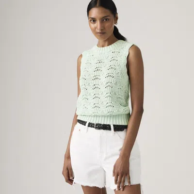 Levi's Hope Crochet Tank Top In Blue