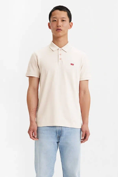 Levi's Housemark Polo In Neutral