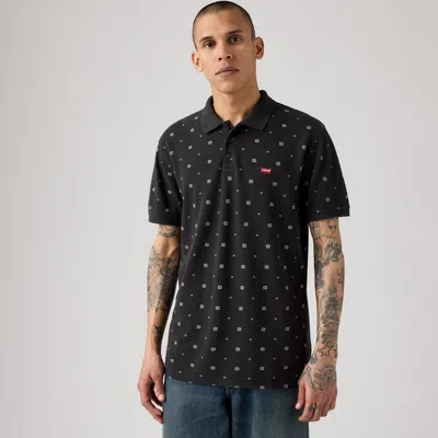 Levi's Housemark Polo Shirt In Black
