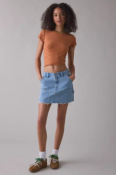 Levi's Icon Denim Mini Skirt In Not So Secret, Women's At Urban Outfitters In Brown