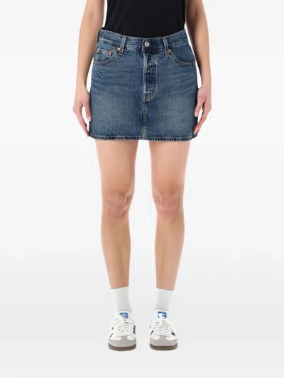 Levi's Icon Denim Mini Skirt In Blue