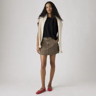 Levi's Icon Utility Skirt In Brown