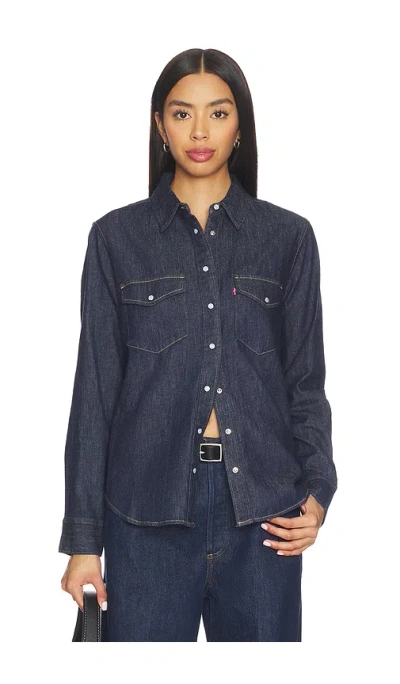 Levi's Iconic Western Shirt In Blue