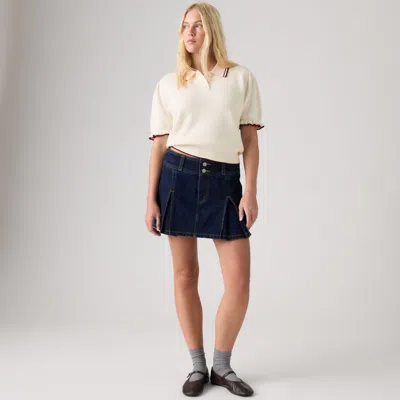 Levi's Inverted Pleat Mini Skirt