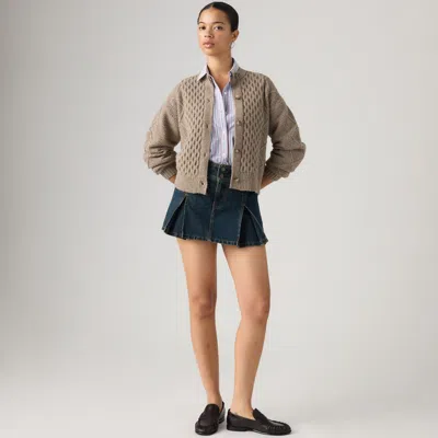 Levi's Inverted Pleat Mini Skirt