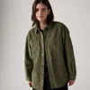 Levi's Iris Corduroy Overshirt In Green