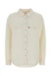 Levi's Ivory Lyocell Blend Iconic Western Shirt In Neutral