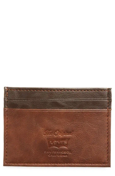 Levi's® Ivy Leather Card Case In Brown