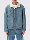 Levi's Western Sherpa Trucker Embroidered Jacket In Blue