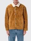 Levi's Suede Jacket With Shearling Collar Levis In Brown