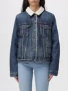 Levi's Chic Fur-lined Women's Jacket In Blue