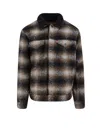 Levi's Giubbino Trucker James Plaid Paloma In Brown