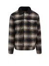 Levi's Giubbino Trucker James Plaid Paloma In Neutral
