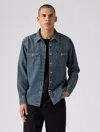 Levi's Jackets Man Levis 85744 0103 - The Trucker Freeport Brown In Blue