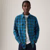 Levi's Jackson Worker Flannel Overshirt In Blue