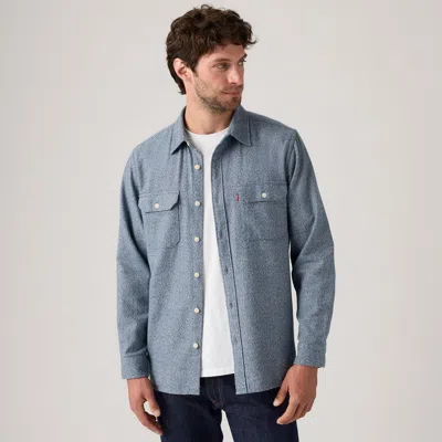 Levi's Jackson Worker Overshirt In Blue