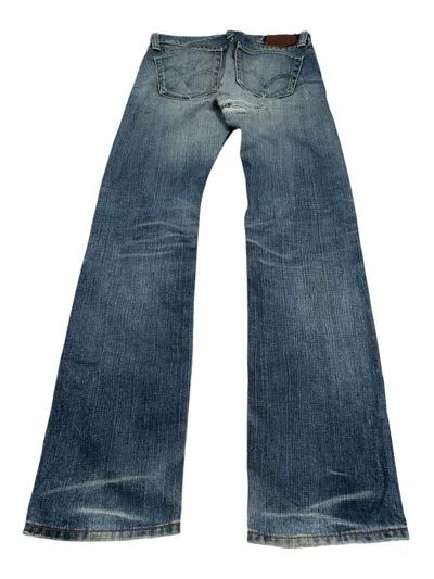 Pre-owned Levi's Japan 505 Washed Denim J09 Straight Cut Distressed