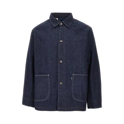 Levi's Japanese Denim Overshirt In Blue