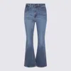 Levi's Blue Cotton Denim Jeans In Blue