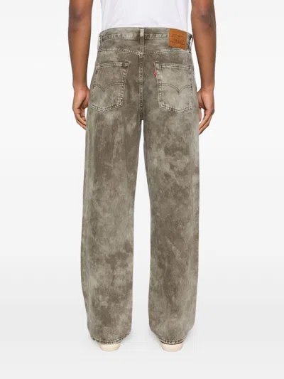 Levi's Jeans 578 Verde Chiaro Tie-dye A Cinque Tasche Levis In Gray