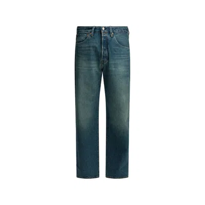 Levi's Washed Straight-leg Jeans In Blue