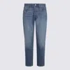 Levi's Blue Cotton Denim 501 Jeans