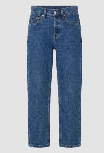 Levi's Jeans Crop Woman Blue Medium In Other