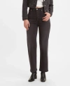 Levi's Jeans Woman Levis 72693 0134 L.27 - Ribcage Straight Denim Black In Black