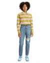 Levi's Jeans Women Blue Distressed Wedgie Icon Fit Straight Leg Ankle Jdm1175 In Blue
