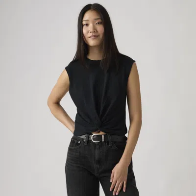 Levi's Jemma Knot Tee In Black