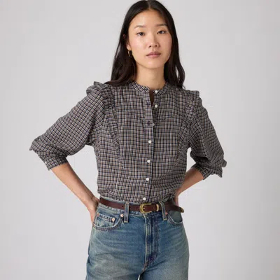 Levi's Jessie Western Shirt Chambray In Black
