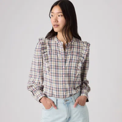 Levi's Jessie Western Shirt Chambray In Multi