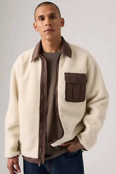 Levi's Joonie Sherpa Jacket In Neutral