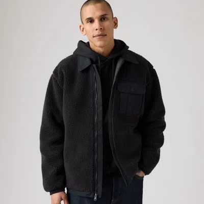 Levi's Summit Sherpa Jacket In Jet Black