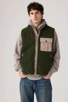Levi's Joonie Sherpa Vest In Green