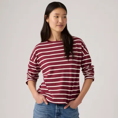 Levi's Julie Slub Long-sleeve Tee T-shirt In Multi