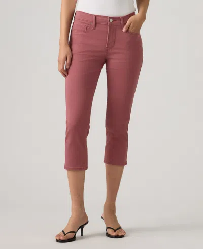 Levi's 311 Shaping Skinny Mid Rise Capri Jeans In Purple