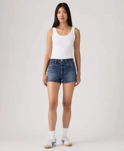 Levi's Juniors' 501 Original High-rise Shorts In White