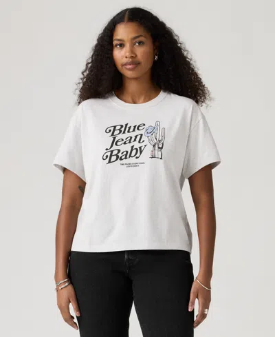Levi's Juniors' Any Day Crewneck T-shirt In White