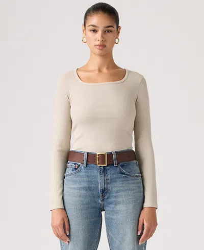 Levi's Juniors' Essential Scoop Neck T-shirt In Neutral