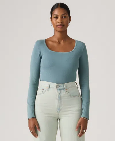 Levi's Juniors' Essential Scoop Neck T-shirt In Blue