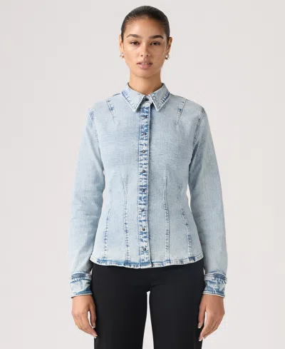 Levi's Juniors' Long-sleeve Shirt In Blue
