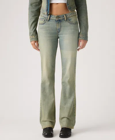 Levi's Juniors' Super Low Bootcut Jeans In Green