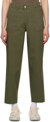 Levi's Khaki Baggy Trousers In Olive Night