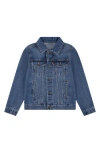 Levi's® Kid's American Flag Denim Trucker Jacket In Blue