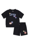 LEVI'S® LEVI'S® KIDS' COASTAL PREP SHORT SLEEVE SWEATSHIRT & SHORTS SET